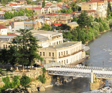 White Bridge and Rioni River, tour of Kutaisi